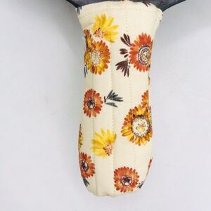 Stocking Stuffer Lot of 5 Cast Iron Pan Handle Potholder Cotton Neutral Flowers